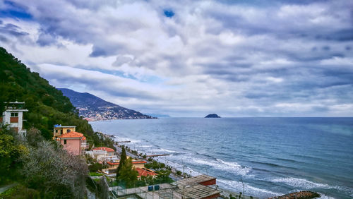 Scenic view of sea against sky