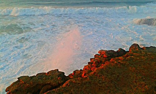 Rock formations at seaside