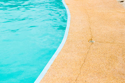 High angle view of swimming pool