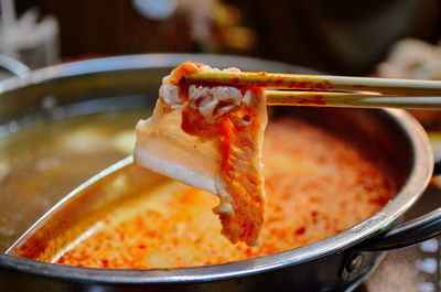 Close-up of food in bowl