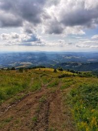 Scenic view of landscape against sky