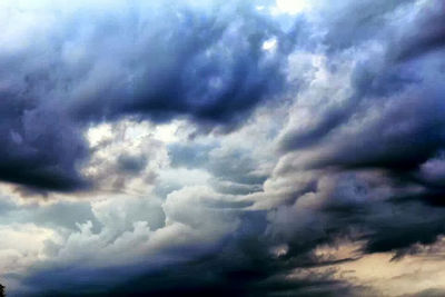 Low angle view of cloudy sky