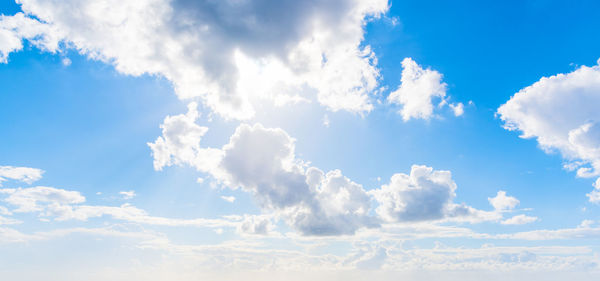 Low angle view of clouds in sky