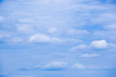 Low angle view of clouds in sky