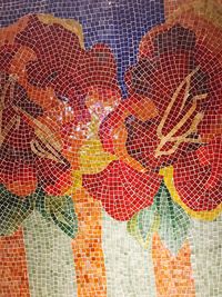 Close-up view of multi colored pattern