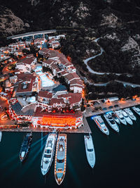 High angle view of cityscape