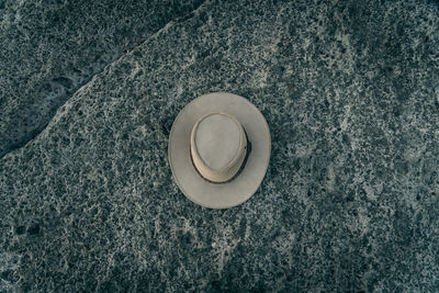 High angle view of electric lamp on ceiling