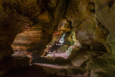 Scenic view of rock formations