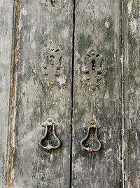 Full frame shot of rusty door