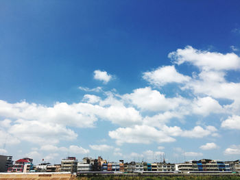 Buildings against sky in city