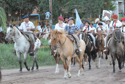 Group of people on ground