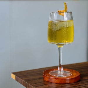 Close-up of drink on table