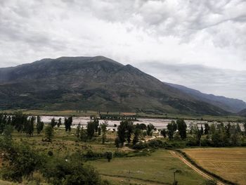 Scenic view of landscape against sky