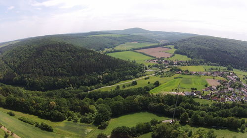Scenic view of landscape against sky