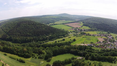 Scenic view of landscape against sky