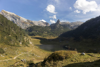 Funtensee lake at kärlingerhaus, berchtesgaden national park