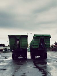 View of truck against sky