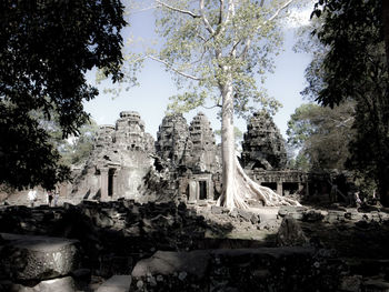 Low angle view of a temple