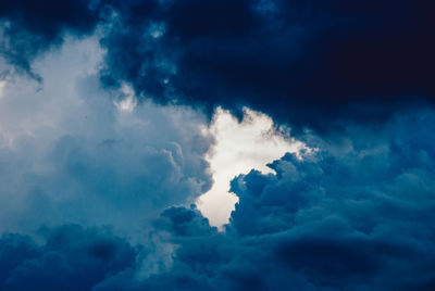 Low angle view of cloudscape against sky