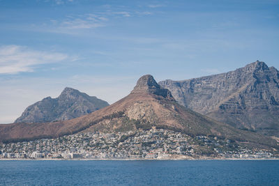 Cape town view from the sea