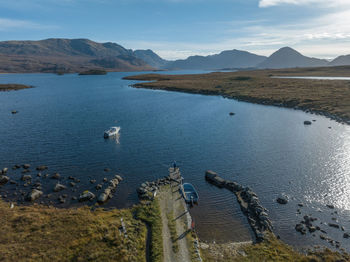 Airiel photo at the jetty of fionn loch