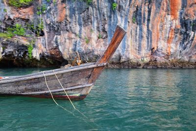 Island ocean tropical forest views near phi phi, ko rang yai, ko li pe phuket thailand asia.