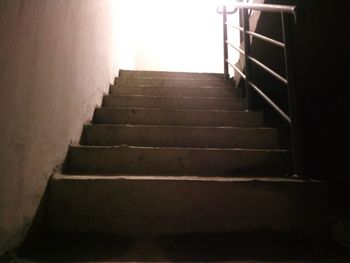 Low angle view of staircase in building