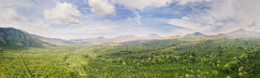 Panoramic view of landscape against sky