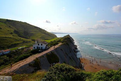 Scenic view of sea against sky