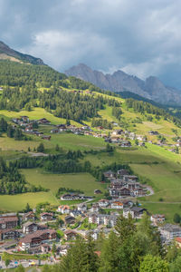 View at santa cristina in val gardena, italy