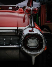 Close-up of vintage car