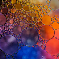 Full frame shot of bubbles