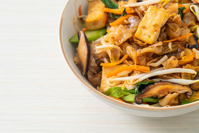 Close-up of food in bowl on table