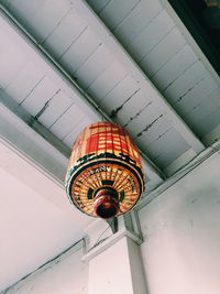 Low angle view of ceiling of building