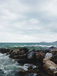 Scenic view of sea against sky