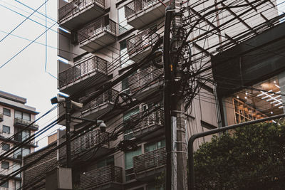 Low angle view of buildings in city