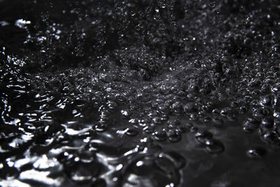 Full frame shot of wet glass