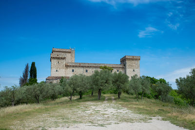 Historic building against blue sky