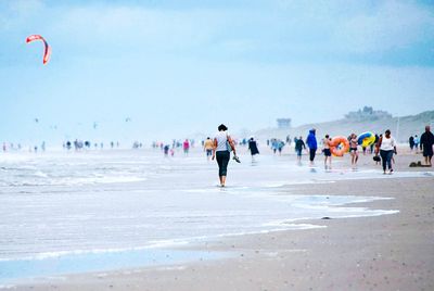 Group of people on beach