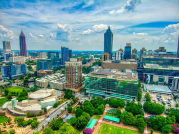 Cityscape against sky