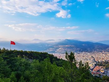 Scenic view of landscape against sky