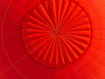 Full frame shot of hot air balloon on sunny day