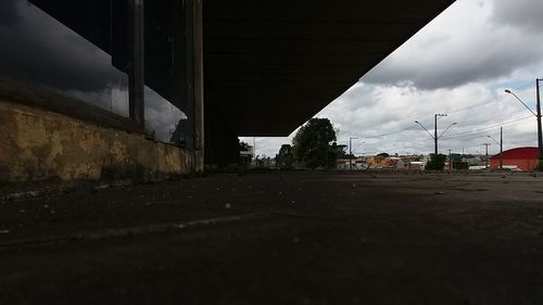 Road in city against sky