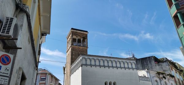 Low angle view of buildings against sky