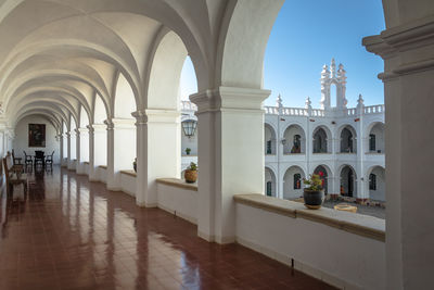 Corridor of historic building