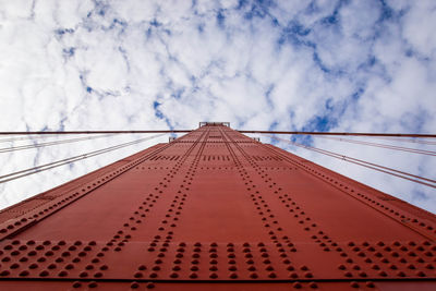 Low angle view of bridge against sky