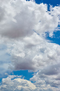 Low angle view of clouds in sky