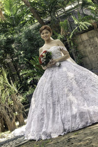 Portrait of asian bride