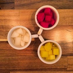 Directly above shot of food