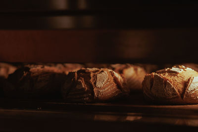 Close-up of food on table